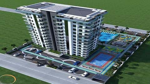 Appartement à vendre à Alanya Mahmutlar avec accès à la piscine et 1 à 5 chambres — 3/51
