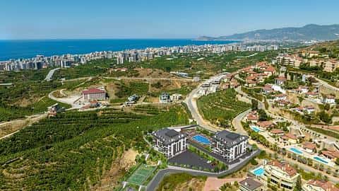 Appartements avec vue sur mer de 1 à 2 chambres à Kargicak, Alanya offrant la citoyenneté — 6/15