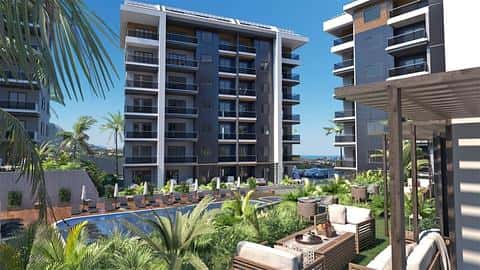 Appartement avec Vue sur la Ville et la Nature à Vendre : 1-4 Chambres à Alanya — 4/28