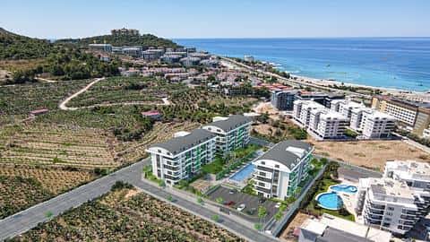 Appartements Kargicak Alanya à vendre, 1 et 2 chambres, près de la mer — 3/15
