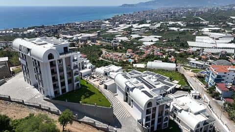 Appartement à vendre à Alanya Kargicak avec piscine et sauna, 1-3 chambres — 3/22