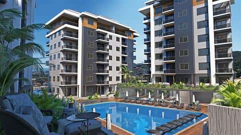 Appartement avec Vue sur la Ville et la Nature à Vendre : 1-4 Chambres à Alanya — 3/28