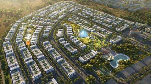 Ylelliset 4 makuuhuoneen townhouse -asuntoja DAMAC Hillsissa, Dubaissa — 8/24