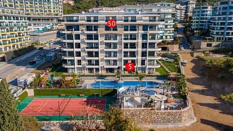Investir à Kargicak Alanya : Appartements avec vue sur la mer, piscine, 1-3 chambres — 4/37