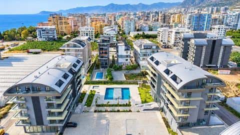 Apartamentet në Alanya Kargicak për Shitje - 1, 2, 3 Dhoma me Pishinë, Pranë Detit dhe Shtetësisë — 3/7