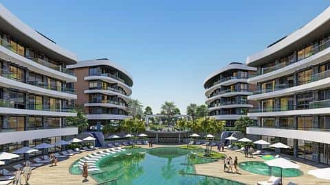 Appartement à Oba, Alanya avec piscine et de 1 à 5 chambres à vendre — 2/26