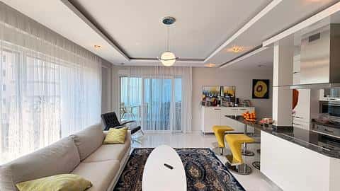 Fully Furnished 2+1 Flat 150m to Beach in Alanya Kestel — 4/24