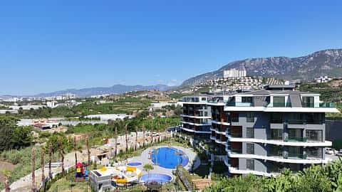 Byt na predaj v Kargicaku Alanya s výhľadom na more a možnosťami občianstva — 4/29