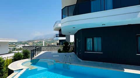 3+1 Luxury Sea View Villa for Sale in Kargicak, Alanya — 3/21