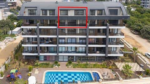 À vendre : Appartement de 3 chambres à Alanya avec piscine dans le quartier d'Oba — 2/35
