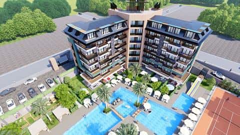 Investir à Alanya Kargicak : Appartements avec piscine près de la mer disponibles à la vente — 4/7