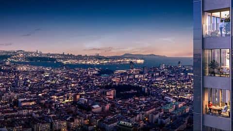 Appartements à vendre à Istanbul Sisli : 1-4 chambres avec permis de résidence et vue sur la mer — 8/24