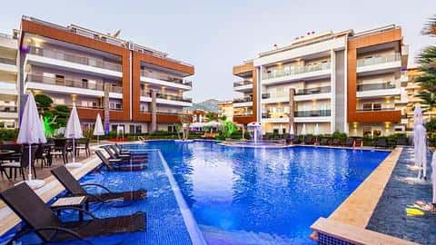 Découvrez un appartement 2 chambres avec piscine près de la plage à Oba, Alanya — 4/42