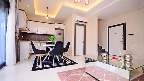 Achetez un appartement de 2 chambres à Alanya Kargicak, meublé, près de la mer et de la piscine — 7/35