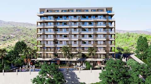 Appartement à vendre à Demirtas Alanya avec accès à la piscine, Chambres : 1, 2, 3 — 6/25