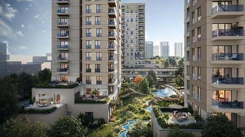 À vendre : appartements de 1 à 4 chambres à Kucukcekmece, Istanbul avec accès à la citoyenneté et à la piscine — 8/9