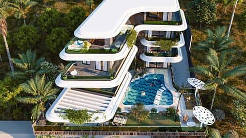 Villa de luxe 7+1 avec vue sur la mer à vendre à Alanya Kargicak — 6/24