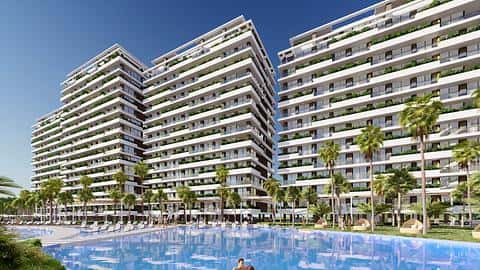 Complex de Long Beach-district in Famagusta, Noord-Cyprus. — 2/31