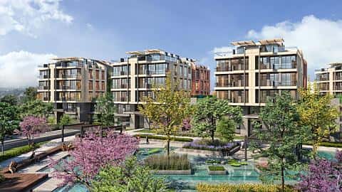 Appartements avec vue sur la ville à vendre avec citoyenneté à Eyüpsultan, Istanbul — 4/12