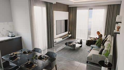 Opportunité d'investissement : appartements de 1, 2, 3 chambres à Mahmutlar, Alanya avec salle de sport — 9/26