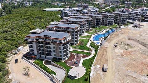Appartement Alanya Oba à vendre : 1-4 chambres avec piscine et citoyenneté — 5/36