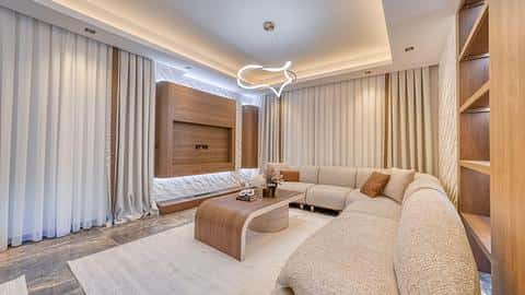 Villa approuvée pour la citoyenneté avec 7 chambres et piscine privée à Alanya Bektas — 10/45