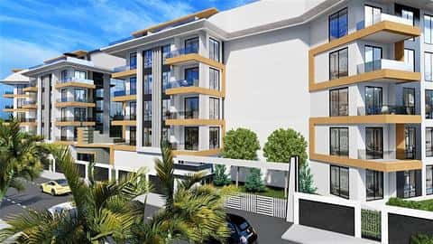 Appartement à vendre à Alanya Oba avec piscine et sauna, 1 ou 2 chambres — 6/22