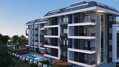 Appartements de 1 à 3 chambres à vendre à Kestel Alanya, près de la plage et de la piscine — 3/11