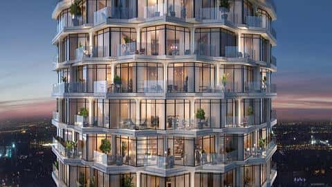Ғажайып қала көрінісі бар пәтер жобасы Downtown Dubai-де — 7/11