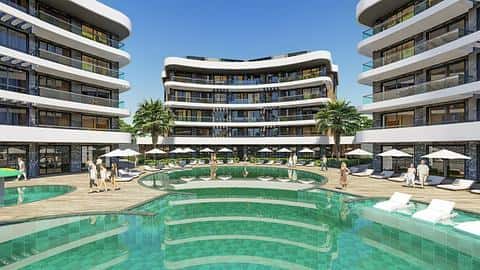 Appartement à Oba, Alanya avec piscine et de 1 à 5 chambres à vendre — 7/26
