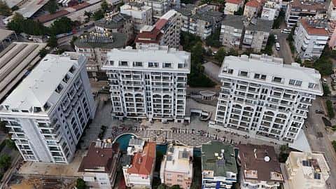 Appartements proposant la citoyenneté et une piscine dans le centre-ville d'Alanya — 4/11