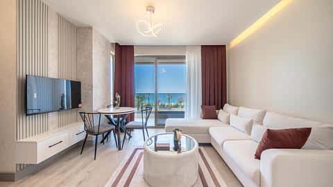 Apartamenty z widokiem na morze na sprzedaż w Kestel, Alanya – 1, 2, 3 sypialnie | Pierwsza linia do plaży — 7/32