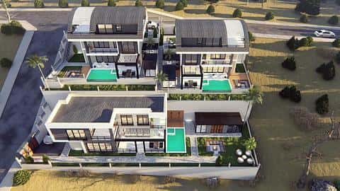 Villa avec vue sur la mer à Bektas, Alanya avec 2-3 chambres à vendre — 2/17