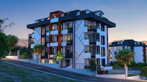 Alanya, Hasbahce : Sécurisez votre citoyenneté avec un appartement de 2 ou 4 chambres au bord de la piscine — 7/7