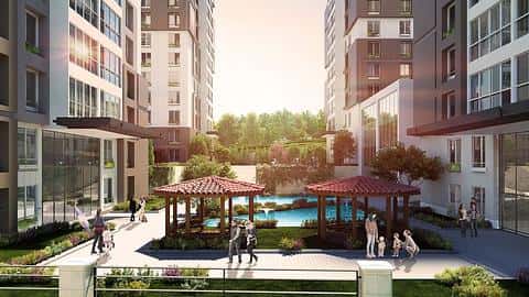 Appartements en Centre-Ville à Bagcilar : 2 et 3 Chambres avec Piscine, Piscine Intérieure à Vendre — 9/25