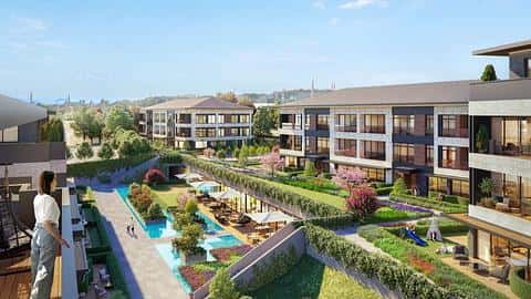 À vendre : appartements de luxe à Zeytinburnu, Istanbul avec piscine et mer à proximité, chambres : 3, 4, 5, 6 — 7/30