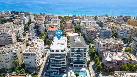 Appartement à vendre au centre d'Alanya: 1, 2, 3 chambres avec permis de résident et vue sur la mer — 2/23