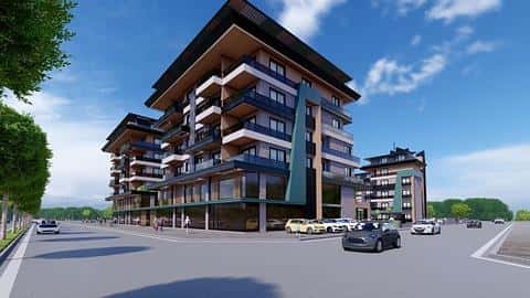 Investir à Alanya Kargicak : Appartements avec piscine près de la mer disponibles à la vente — 6/7