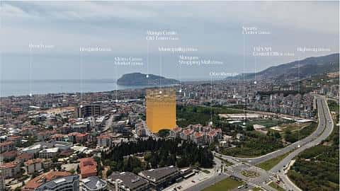 Appartements à Alanya Oba avec Plan de Paiement sans Intérêt — 3/6
