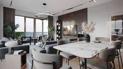 Achetez un appartement de 2 à 5 chambres à Buyukcekmece avec vue sur la mer — 9/24