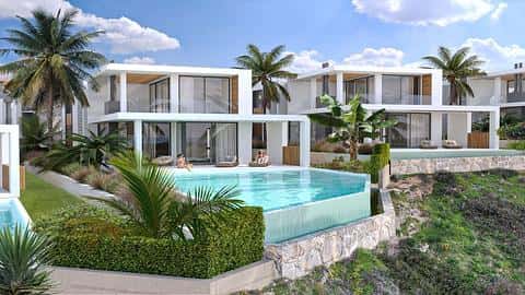 Villas de luxe avec vues panoramiques sur la mer à Esentepe, Chypre — 5/25
