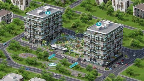 À vendre : appartements à Buyukcekmece, Istanbul avec 2, 3 ou 4 chambres et permis de résidence — 4/16