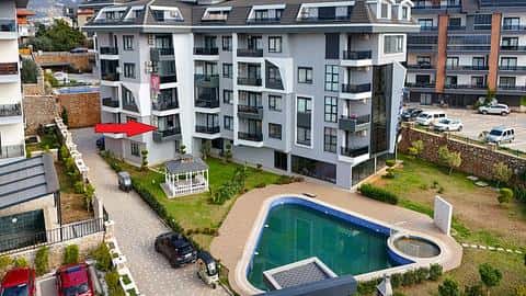 Appartement 1+1 meublé à vendre à Oba, Alanya — 6/25