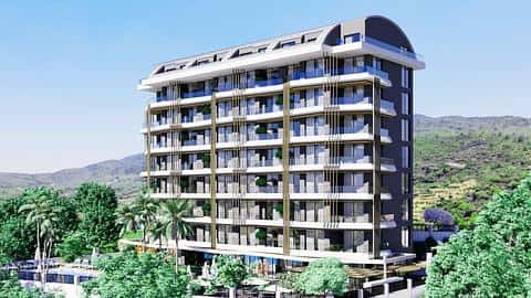 Appartement à vendre à Demirtas Alanya avec accès à la piscine, Chambres : 1, 2, 3 — 5/25