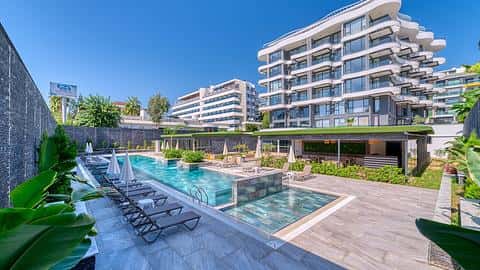 Appartement 2+1 de Luxe en Bord de Mer à Vendre à Kargicak Alanya — 2/28