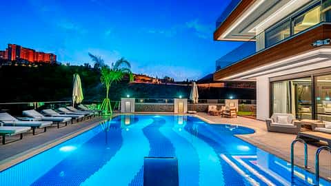 Villa privée de 3 chambres à vendre à Alanya, Kargicak avec vue sur la mer et citoyenneté — 3/15