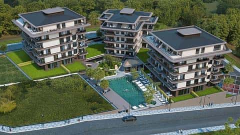Appartements Modernes de 1-4 Chambres à Vendre à Kestel, Alanya — 8/33