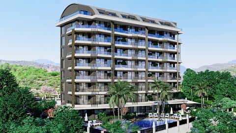 Appartement à vendre à Demirtas Alanya avec accès à la piscine, Chambres : 1, 2, 3 — 2/25
