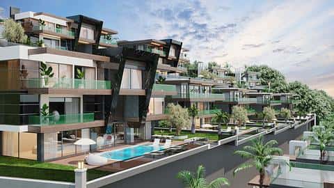 Villa with 3 or 7 Bedrooms and Private Pool in Alanya Tepe For Sale — 3/18