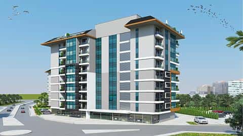 Appartements avec vue sur la ville et la mer à Kestel, Alanya - Options de 1 à 5 chambres — 5/40